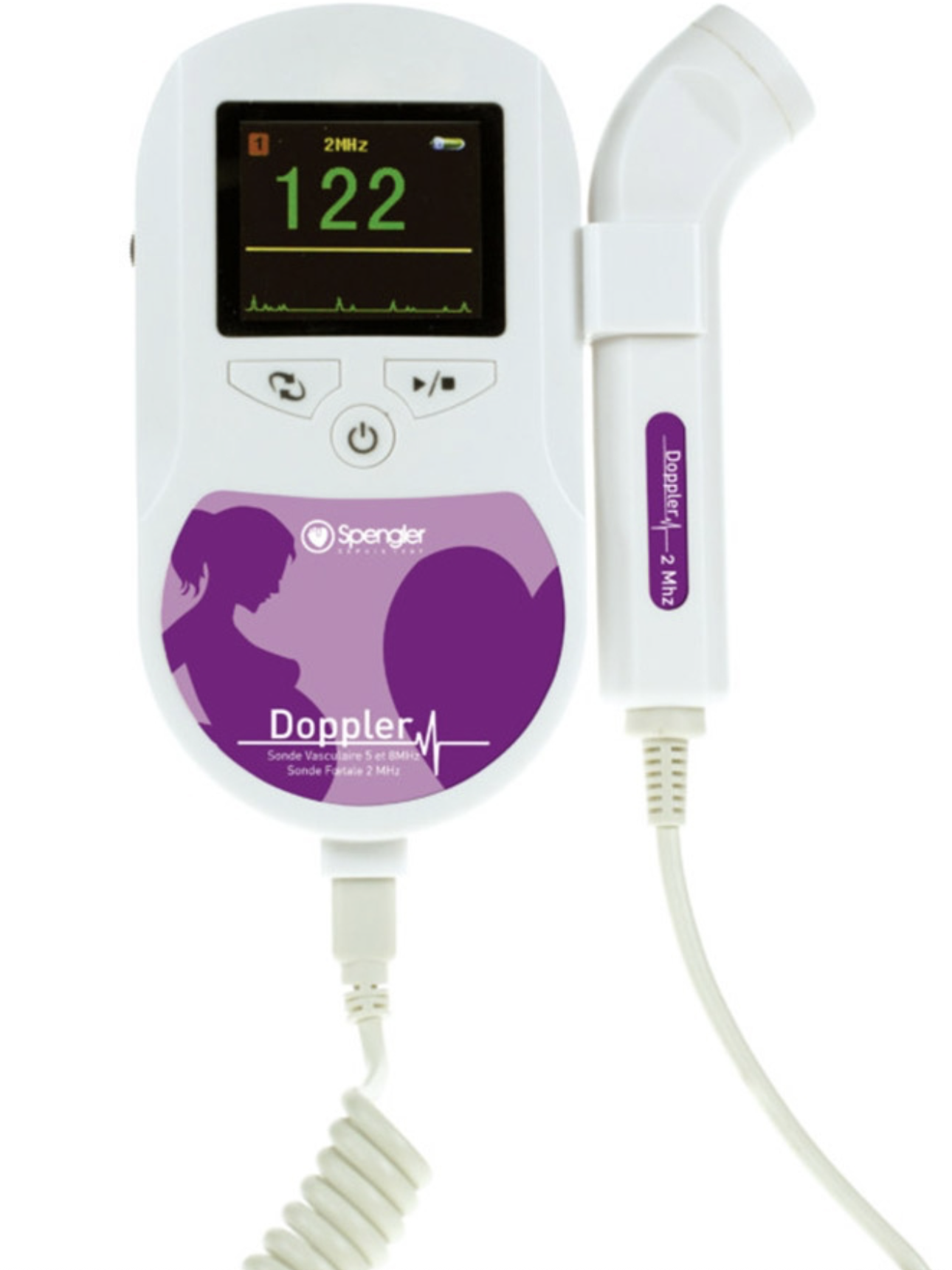 Doppler foetal et vasculaire Spengler avec sonde