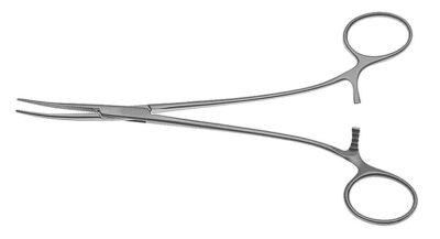 Bengolea Forceps Curved Atraumatic (Without Teeth) – 24 cm